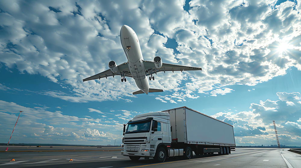 FTL Truck and Air Freig, freight shipping Truck, FTL transportation, freight logistics, freight forwarding services.