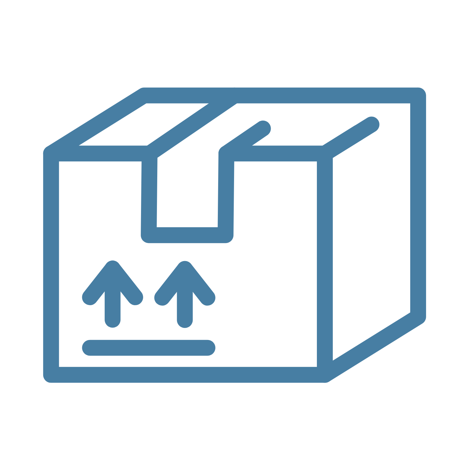 Blue Box icon, LTL freight, international shipping, freight logistics, FTL transportation