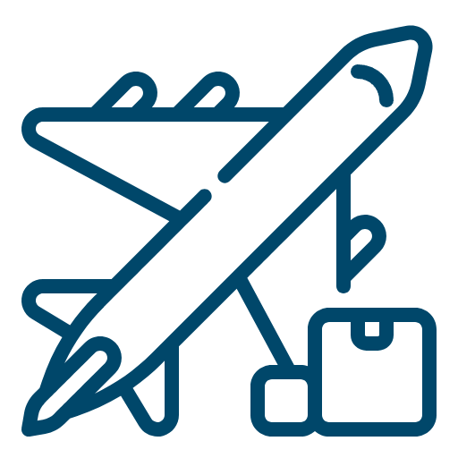AirPlan blue icon, full truckload shipping, FTL freight